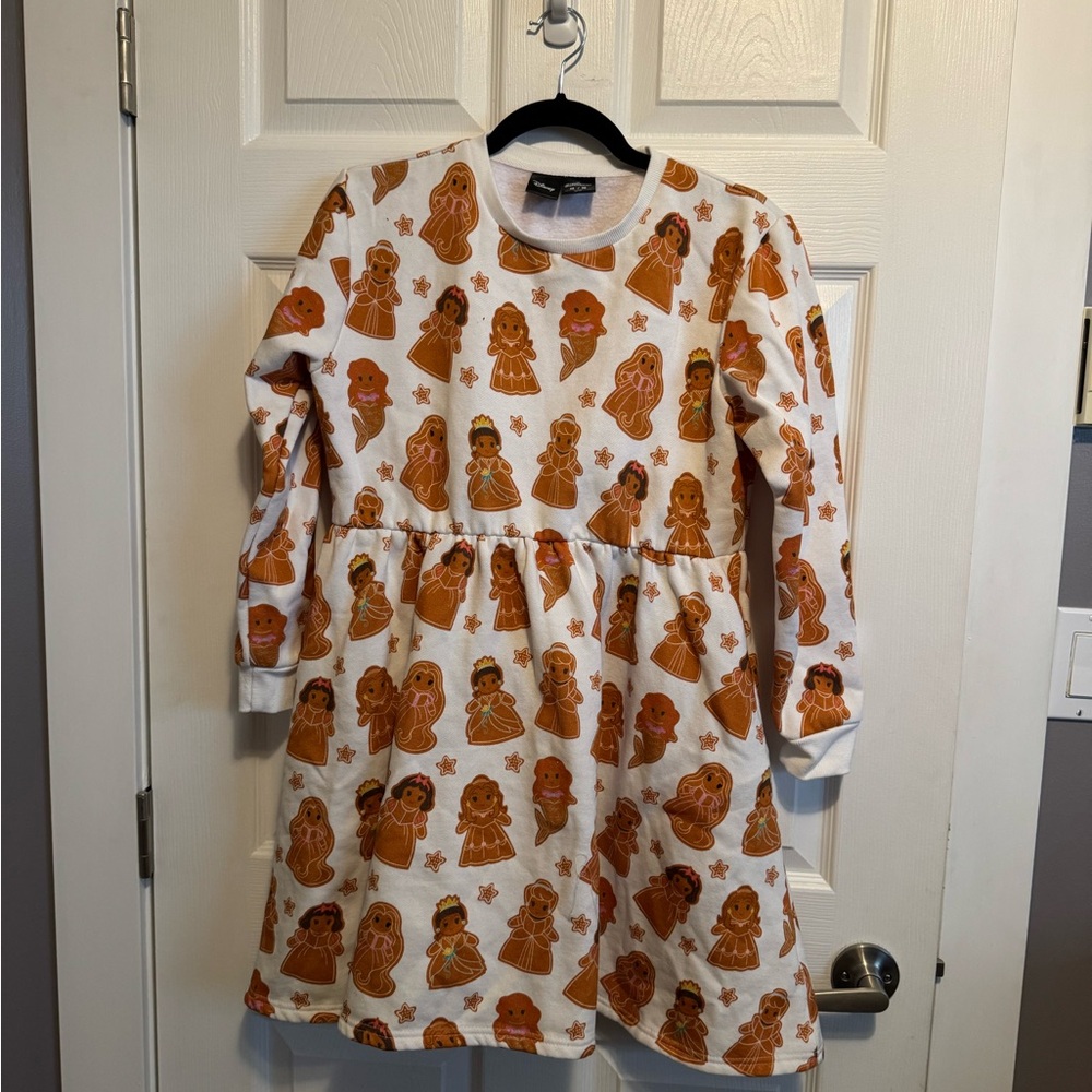 Cakeworthy Disney Princess Gingerbread Cookie Sweater Dress